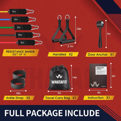 Resistance Bands with Handles, Exercise Bands Set for Working Out