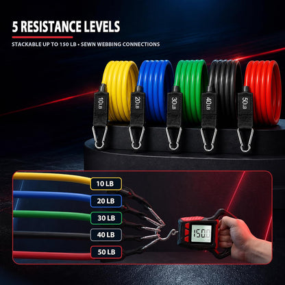 Resistance Bands with Handles, Exercise Bands Set for Working Out