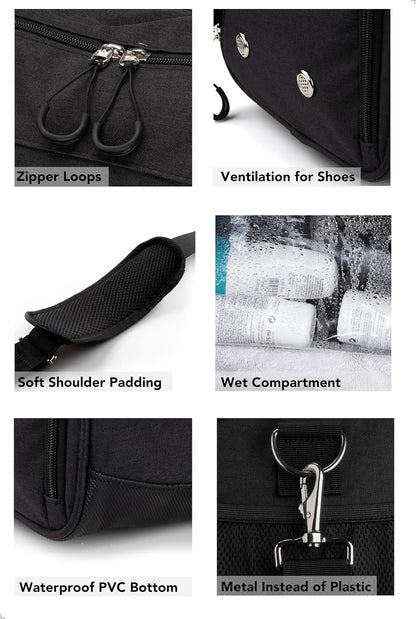 ® Gym Bag for Men & Women with Shoe & Wet Compartment - Duffle Bag for Travel, Sports, Fitness & Workout