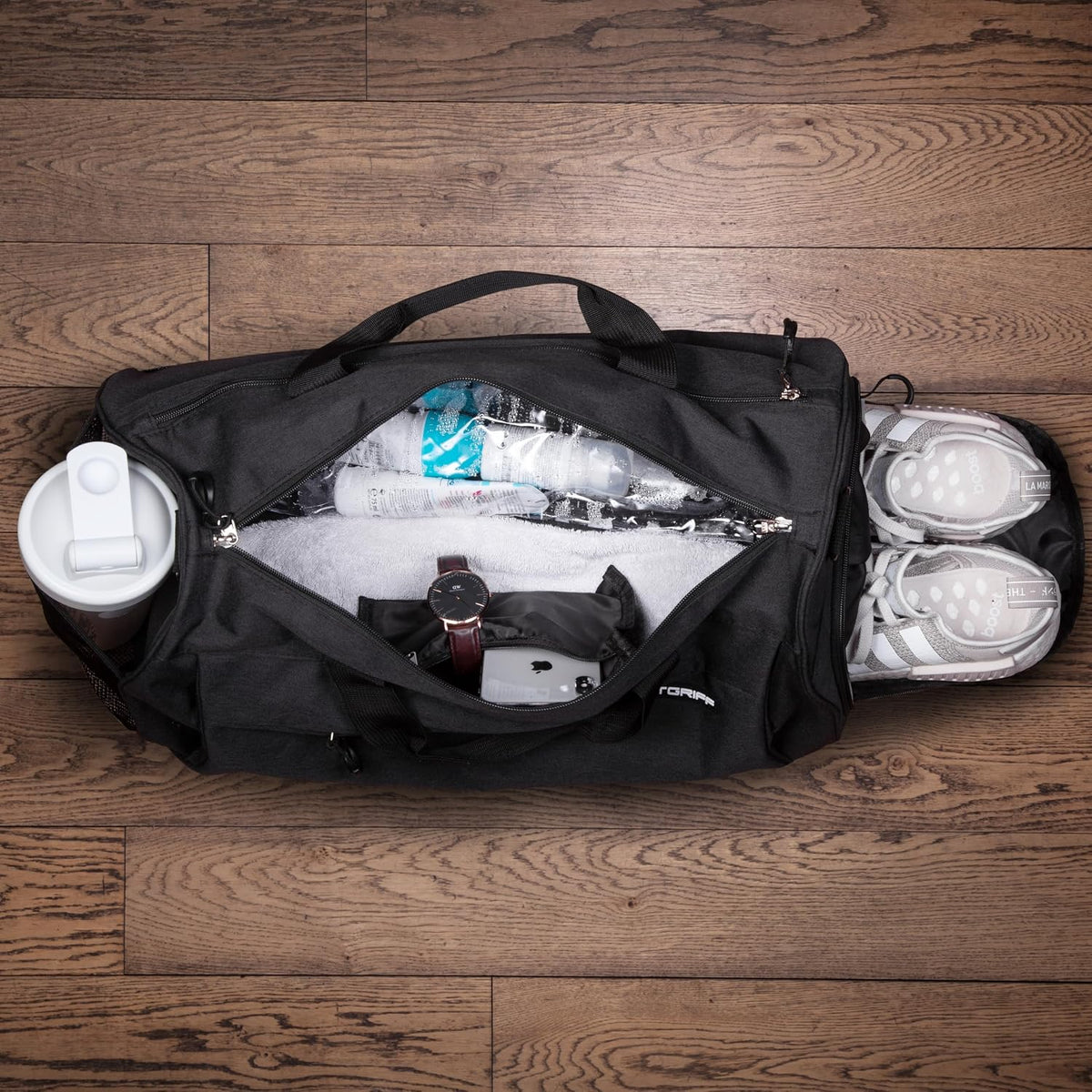 ® Gym Bag for Men & Women with Shoe & Wet Compartment - Duffle Bag for Travel, Sports, Fitness & Workout