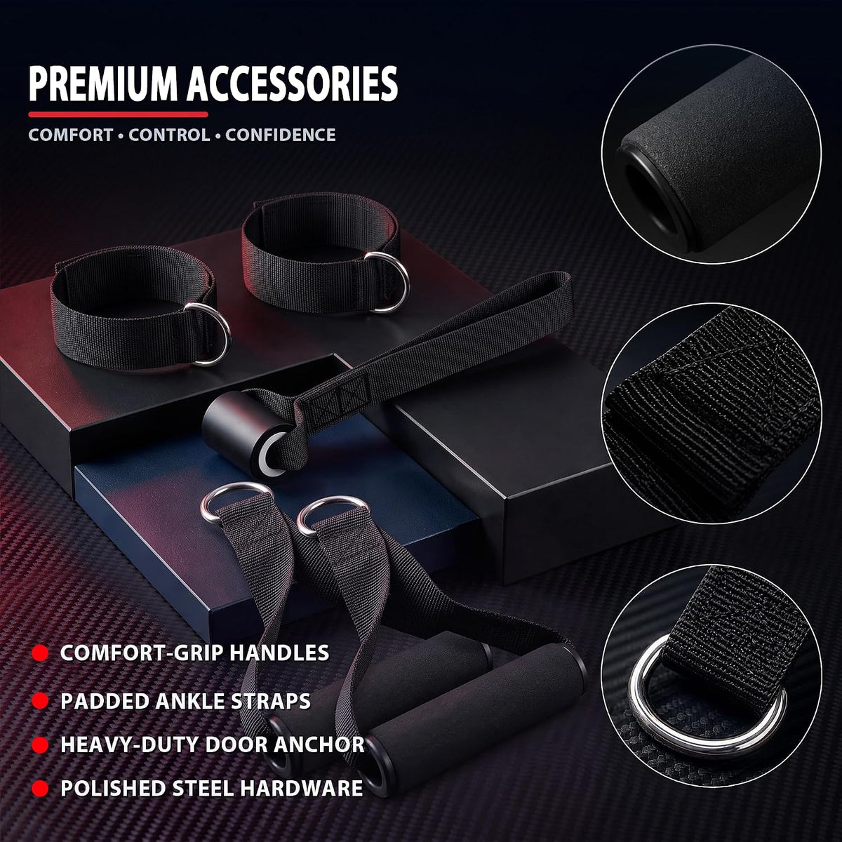 Resistance Bands with Handles, Exercise Bands Set for Working Out