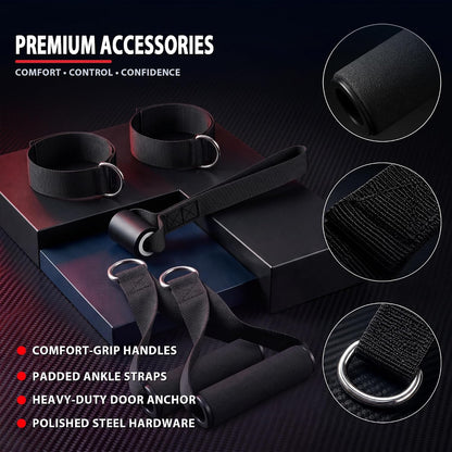 Resistance Bands with Handles, Exercise Bands Set for Working Out