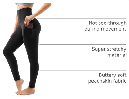 Elevate Your Workout with High Waisted Leggings for Women – Featuring Convenient Pockets