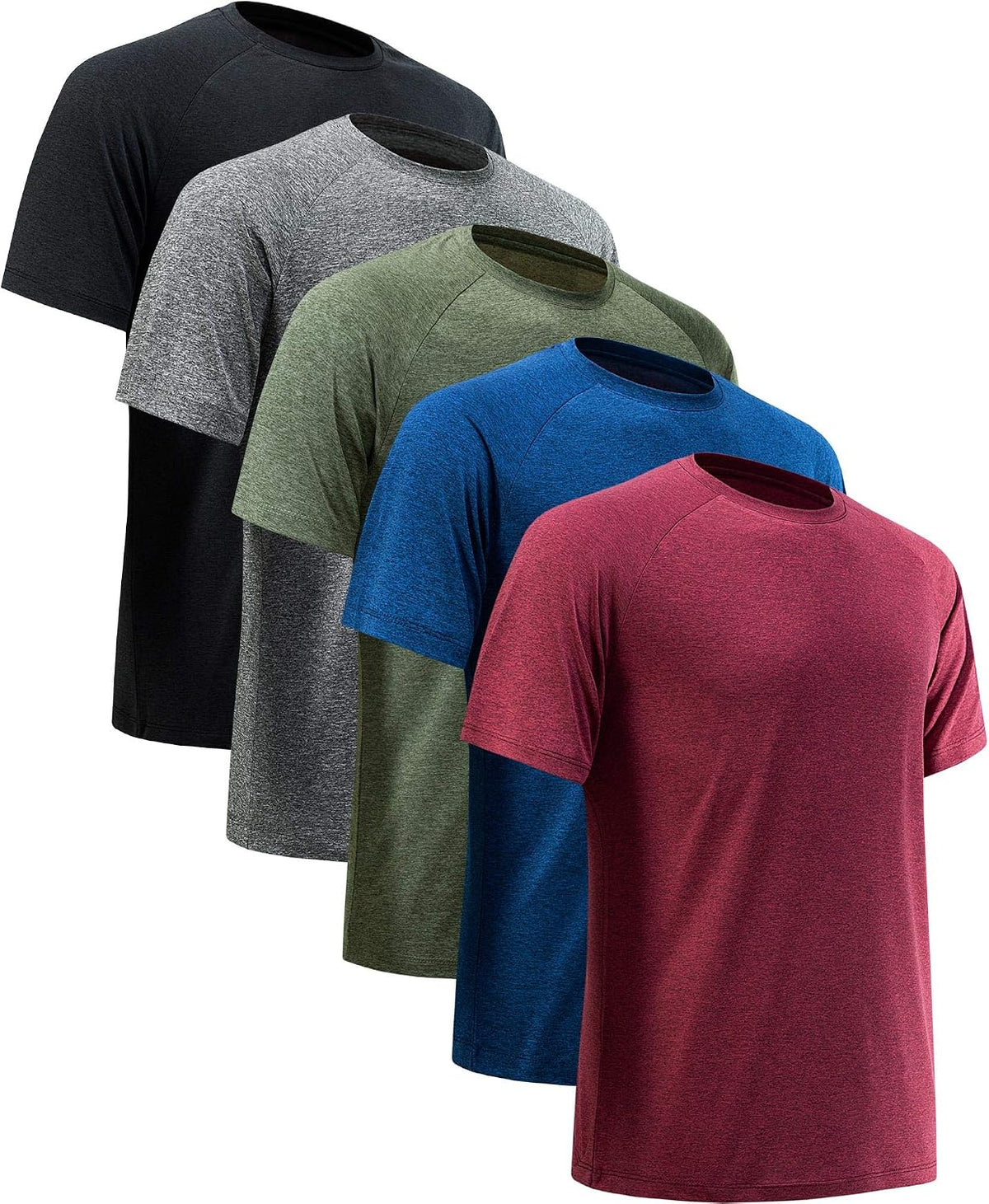 Workout Shirts for Men Short Sleeve Quick Dry Gym T Shirt